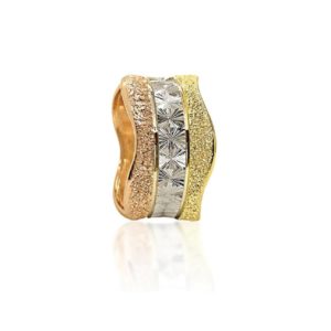 three colors wedding ring №402