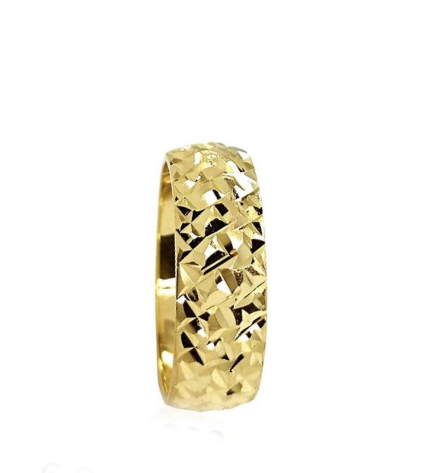 wedding band ring №203 yellow