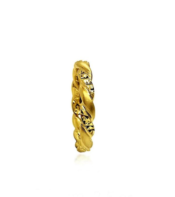 wedding band ring №201 yellow