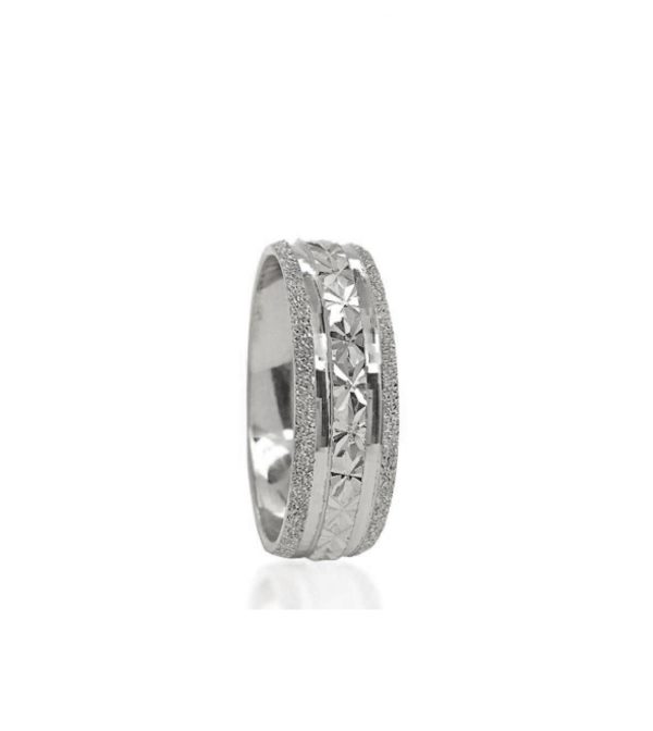 wedding band ring №207 white