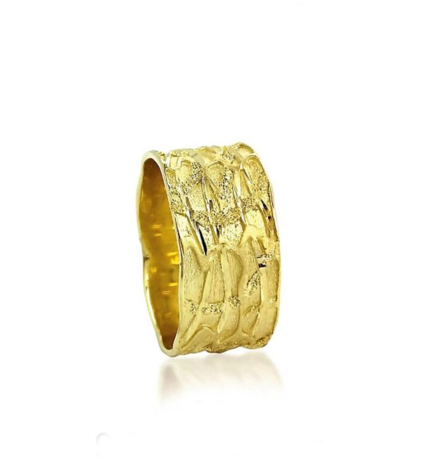 wedding band ring №300 yellow