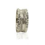 wedding band ring №306 white