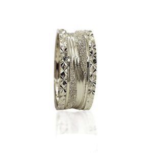 wedding band ring №306 white