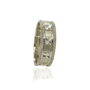 wedding band ring №308 white