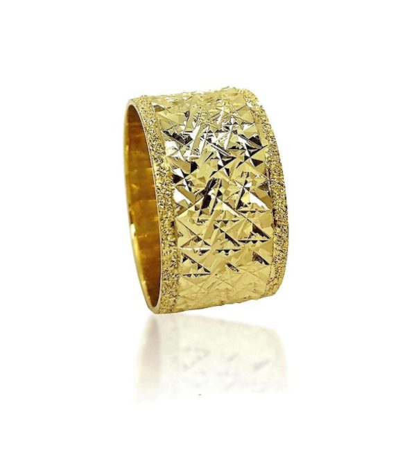 wedding band ring №401 yellow