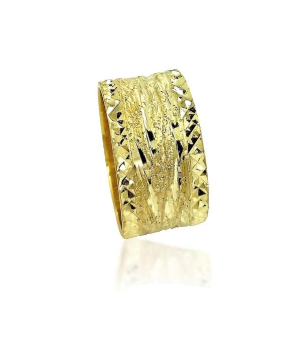 wedding band ring №404 yellow