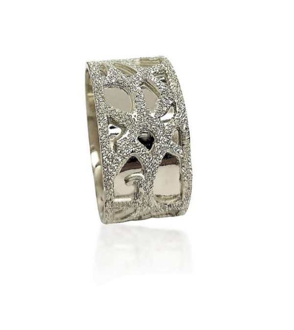 wedding band ring №407 white
