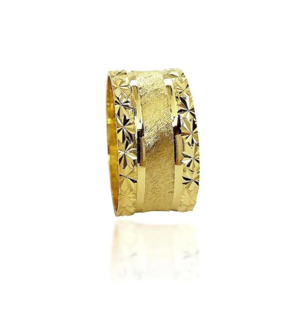 wedding band ring №411 yellow