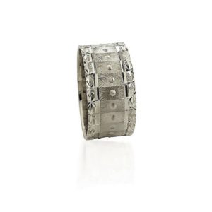 wedding band ring №413 white