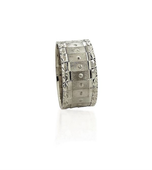 wedding band ring №413 white