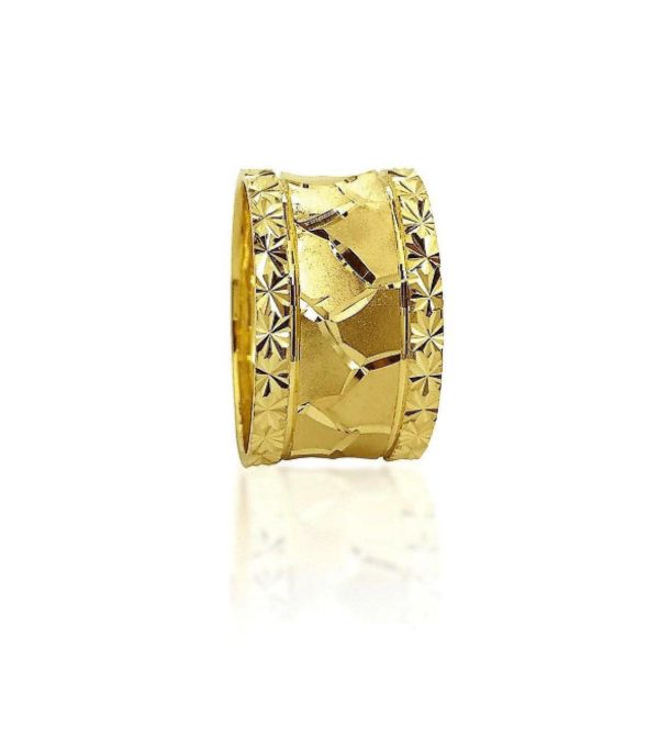 wedding band ring №415 yellow