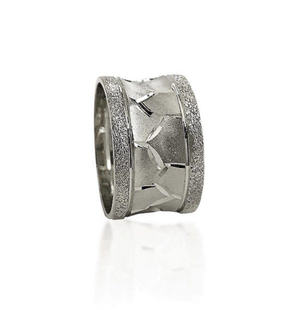 wedding band ring №416 white