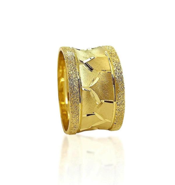 wedding band ring №416 yellow