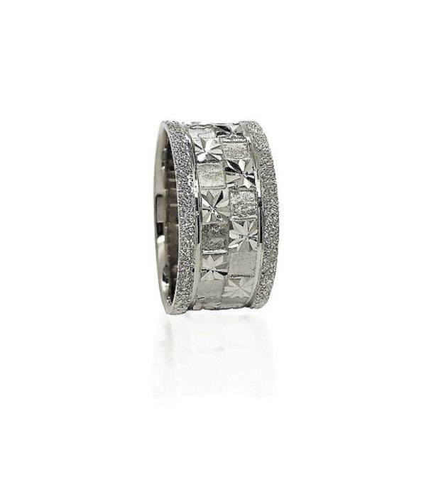 wedding band ring №419 white