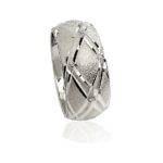 wedding band ring №503 white