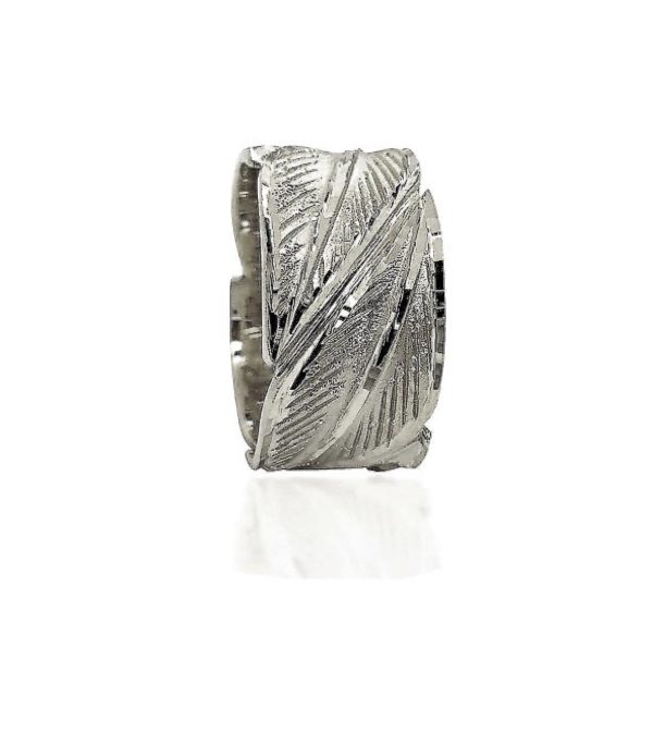 wedding band ring №508 white