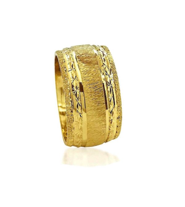 wedding band ring №514 yellow
