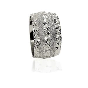 wedding band ring №517 white