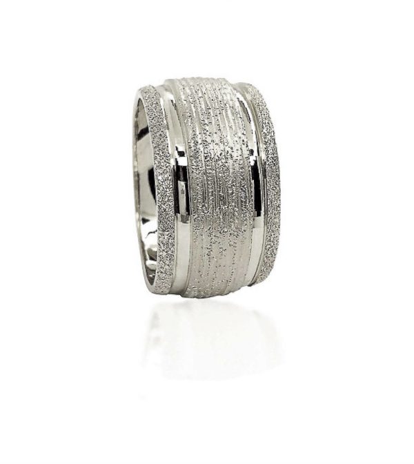 wedding band ring №518 white