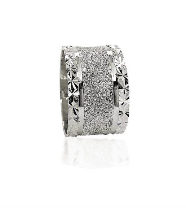 wedding band ring №519 white