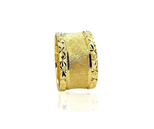 wedding band ring №520 yellow