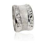 wedding band ring №522 white
