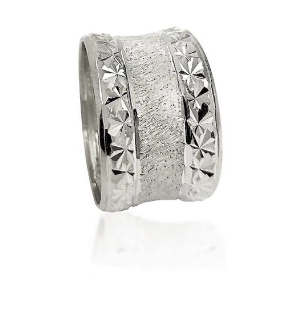 wedding band ring №522 white