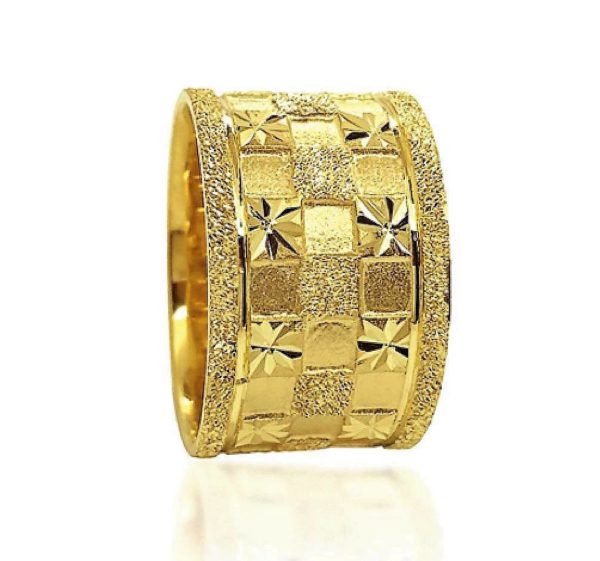 wedding band ring №606 yellow