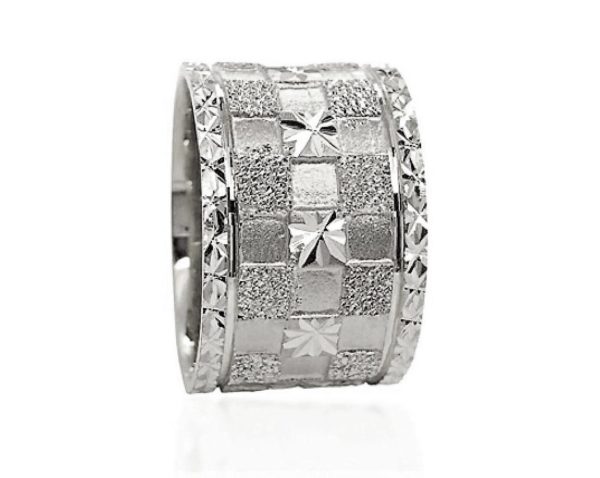 wedding band ring №608 white
