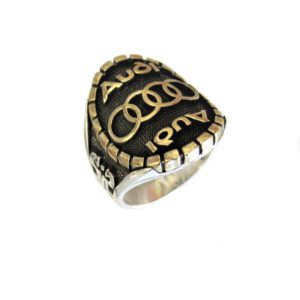 Ring man car logo A gold plated