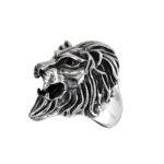 Ring men Large lion head