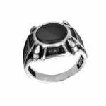 Signet ring men Cross and claws