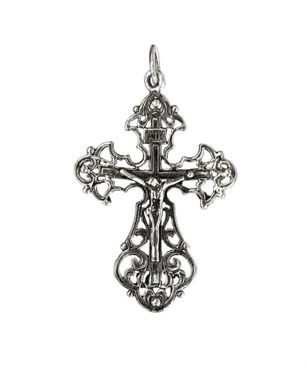 elegant filigree cross crucifix slavonic