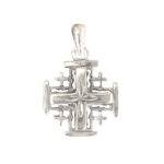 cross Jerusalem rose big pendant