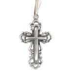 blossoming cross female pendant