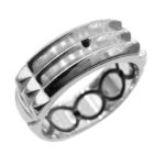 Atlantis ring Blackened Lines