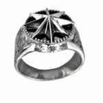 Ring men Rose Winds traveler
