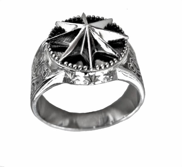 Ring men Rose Winds traveler