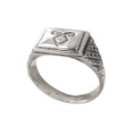 Enkeli rune ring Signet men 1407