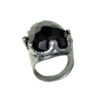 Signet ring men big Onix stone 1416
