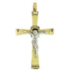 stylized canted cross orthodox pendant