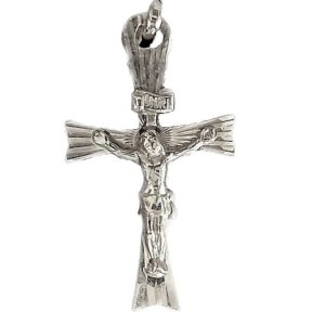 Cross crucifix Tampl Diamond Face catholic
