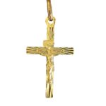 Gold cross Diamond Face a216c