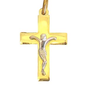 Cross gold Catholic a217c