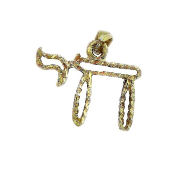 Judaica Pendant symbol luck j2116az