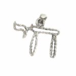 Judaica Pendant symbol luck j2116as