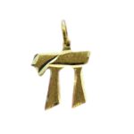 Judaica Pendant symbol luck j2116bz