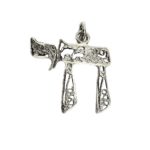 Judaica Pendant symbol luck j2115bs