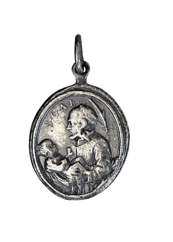 Catholic icon st Irena and Irwin christian pendant medal 228