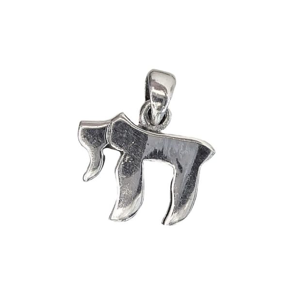 Judaica Pendant symbol luck life j2108a